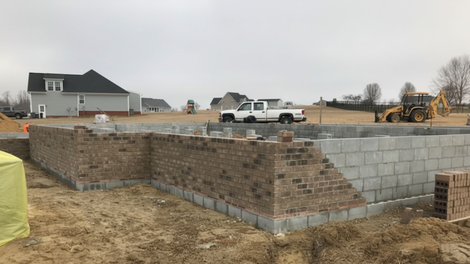 Stone for a home foundation