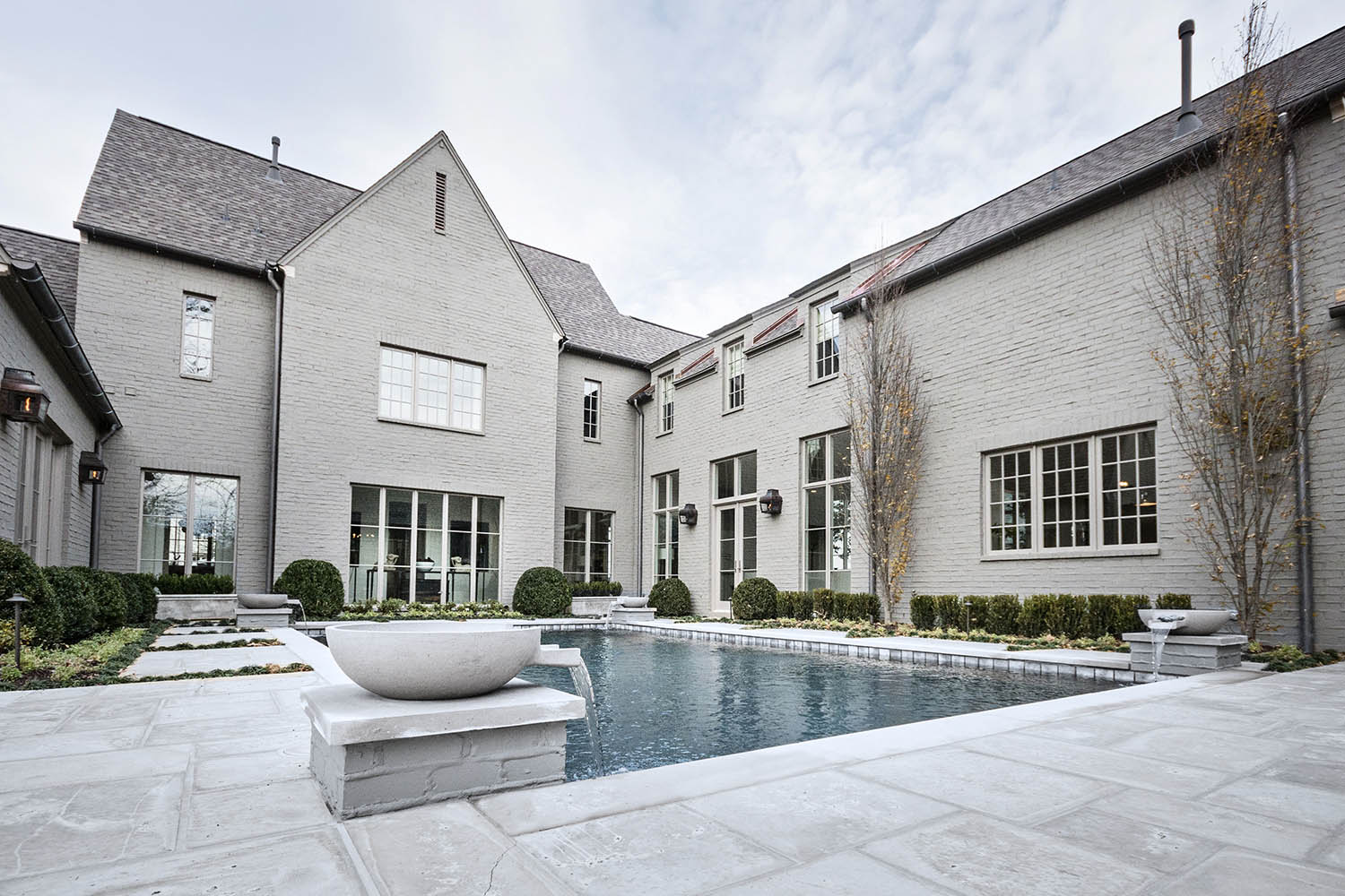 Exterior home with a pool